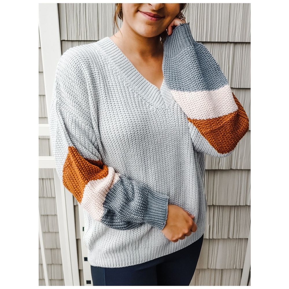 Colorblock Knit Sweater